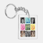 Vaderdag familiefraster Ik hou van je vader Sleutelhanger (Voorkant Links)