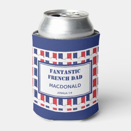 Vaderdag FANTASTIC FRENCH DAD - Gepersonaliseerd Blikjeskoeler (Blikje Voorkant)