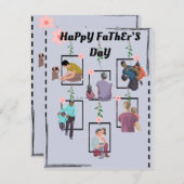 Vaderdag Feestdagenkaart (Voorkant / Achterkant)