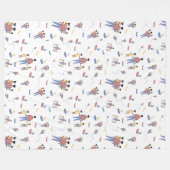 Vaderdag Fleece Blanket Deken (Voorkant (Horizontaal))