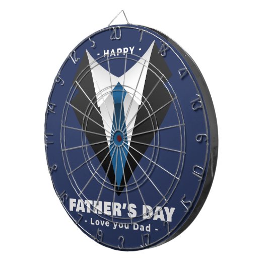 Vaderdag. Formeel pak. Dartbord (Voorkant Rechts)