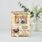 Vaderdag Foto BBQ Party Briefkaart (Staand voorkant)