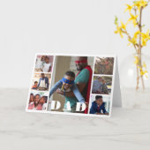 Vaderdag Foto Collage Dad Kaart (Gele Bloem)