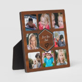 Vaderdag Foto Collage Faux Wood Fotoplaat (Voorkant)