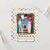 Vaderdag Foto Sjabloon Kleurrijke Sterren (Voorkant / Achterkant in situ)