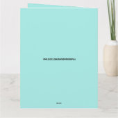 VADERDAG FUNNY CAT PLAYING BANJO KAART (Achterkant)