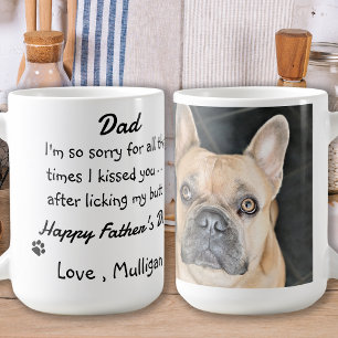 vaderdag - Funny Dog Dad - Pet Photo Dog Humor Koffiemok
