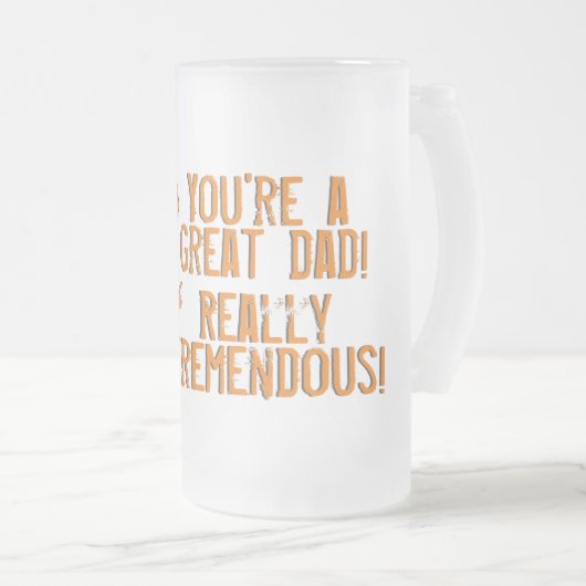 vaderdag Funny Trump Matglas Bierpul (Voorkant rechts)