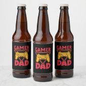 Vaderdag Gamer Dad Bier Etiket (Flessen)