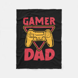 Vaderdag Gamer Dad Fleece Deken