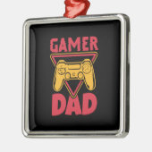 Vaderdag Gamer Dad Metalen Ornament (Links)