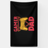 Vaderdag Gamer Dad Spandoek (Verticaal)