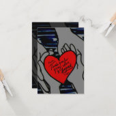 Vaderdag gebedskaart kaart (Voorkant / Achterkant in situ)