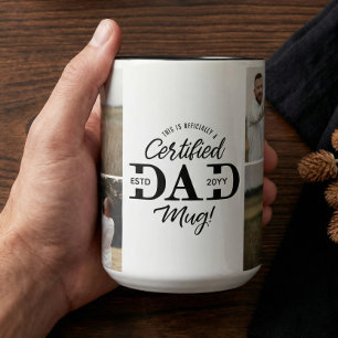 Vaderdag Gecertificeerde Papa Mok Papa Fotocollage