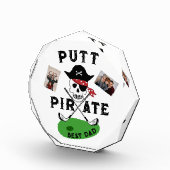 #vaderdag gepersonaliseerd cadeau voor Golfer Dad Fotoblokken (Rechts)