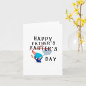 Vaderdag Geschenken Kaart ,Happy Farters Day (Gele Bloem)