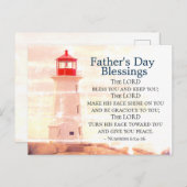 Vaderdag, getallen 6:24 vuurtoren briefkaart (Voorkant / Achterkant)