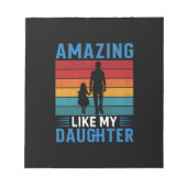 Vaderdag geweldig als mijn dochter notitieblok (Voorkant)