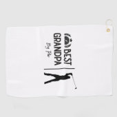 Vaderdag Gift | Beste opa op par Golfhanddoek (Horizontaal)
