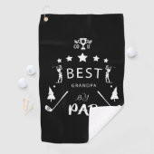 Vaderdag Gift | Beste opa op par Golfhanddoek (Insitu)