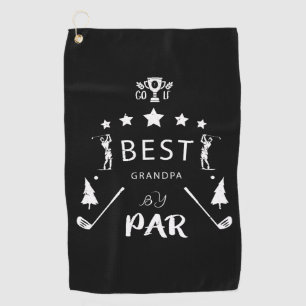 Vaderdag Gift   Beste opa op par Golfhanddoek