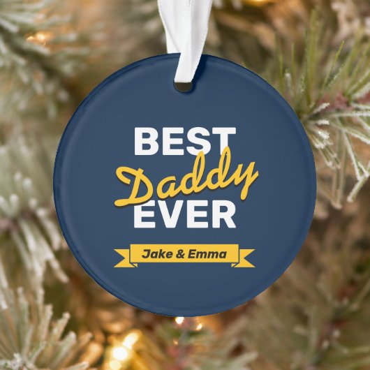 Vaderdag Gift | Beste papa ooit Ornament (Boom)