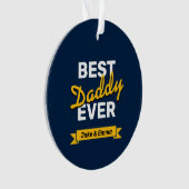 Vaderdag Gift | Beste papa ooit Ornament (voorkant)