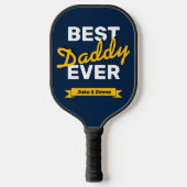 Vaderdag Gift | Beste papa pickleball paddle (Voorkant)
