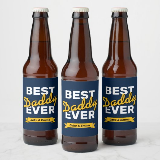 Vaderdag Gift | Gepersonaliseerd bierlabel Bier Etiket (Flessen)