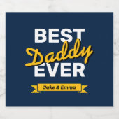 Vaderdag Gift | Gepersonaliseerd bierlabel Bier Etiket (Enkel label)