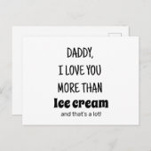 Vaderdag Gift, Grappig verjaardagscadeau voor papa Briefkaart (Voorkant / Achterkant)