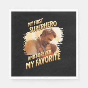 Vaderdag Gift Mijn eerste superheld Servet