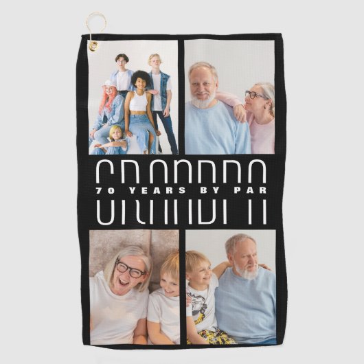 Vaderdag Gift opa door par Golfhanddoek (Voorkant)