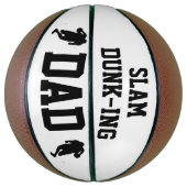 Vaderdag Gift | Slam Dunk Dad Foto's Keepsake Basketbal (Verticaal)