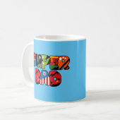 Vaderdag Gift Superheld Superheld Super Pap Koffiemok (Voorkant links)