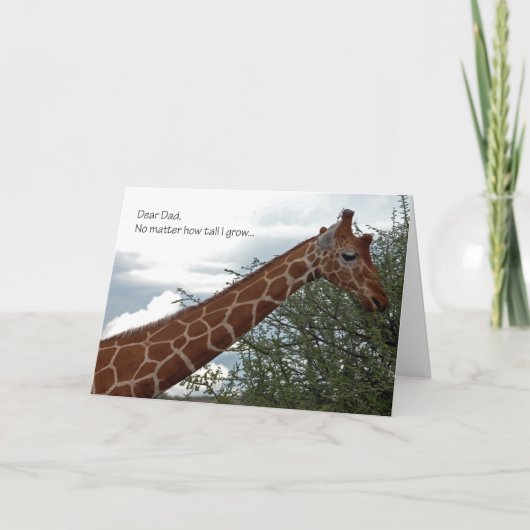 Vaderdag Giraffe Kaart (Voorkant)