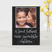 Vaderdag Glitter Foto Kaart (Gele Bloem)