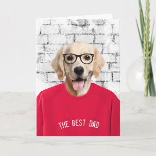 Vaderdag Golden Retriever op T-shirt Kaart