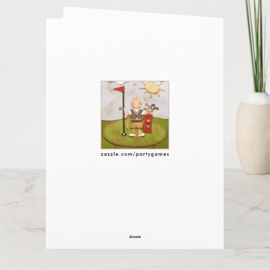 Vaderdag Golf Kaart (Achterkant)