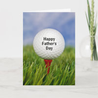 Vaderdag golfbal op een T-shirt