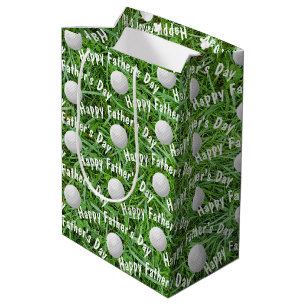 Vaderdag-golfballen in middelgrote cadeautas van g