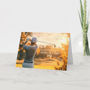 Vaderdag Golfer Golf Sport Thema Feestdagen Kaart