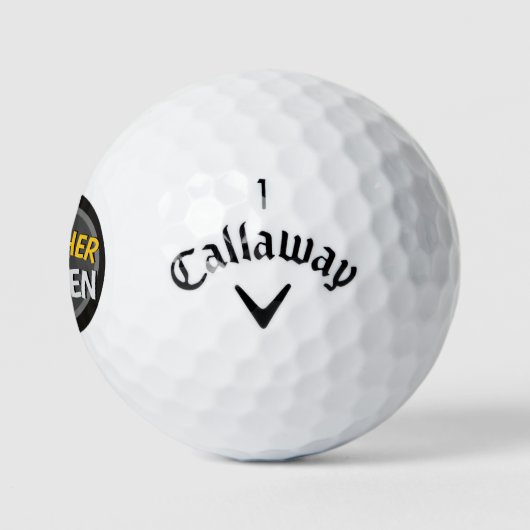 Vaderdag Grappig Gezegde Golfballen (Logo)