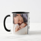 Vaderdag Grappige Nieuwe Papa Foto Mok (Links)