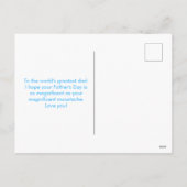 Vaderdag Grappige snor Feestdagenkaart (Achterkant)