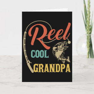 Vaderdag grappige visser Reel Cool opa vis Kaart