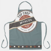 Vaderdag Grillmaster Top Chef Funny Apron Schort (Voorkant)