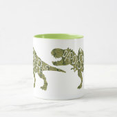 Vaderdag - Groene Daddysaurus dinosaurus Mok (Midden)