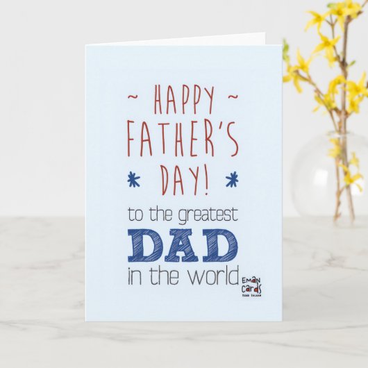 Vaderdag - Grootste Papa Kaart (Gele Bloem)