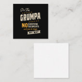 Vaderdag | Grumpa Way Grappige Grootvader Notitiekaartje (Voorkant / Achterkant)